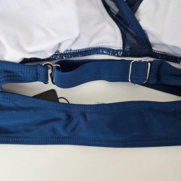 Tempt Me Womens Plus Size 22W Bikini High Waisted Mesh Bathing Suit Beach Pool - Picture 8 of 10